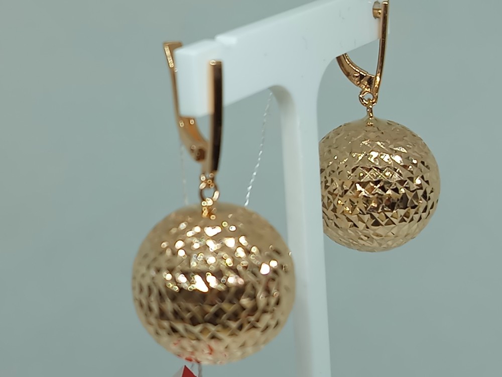 СЕРЬГИ БЕЗ КАМНЯ (Au 585)