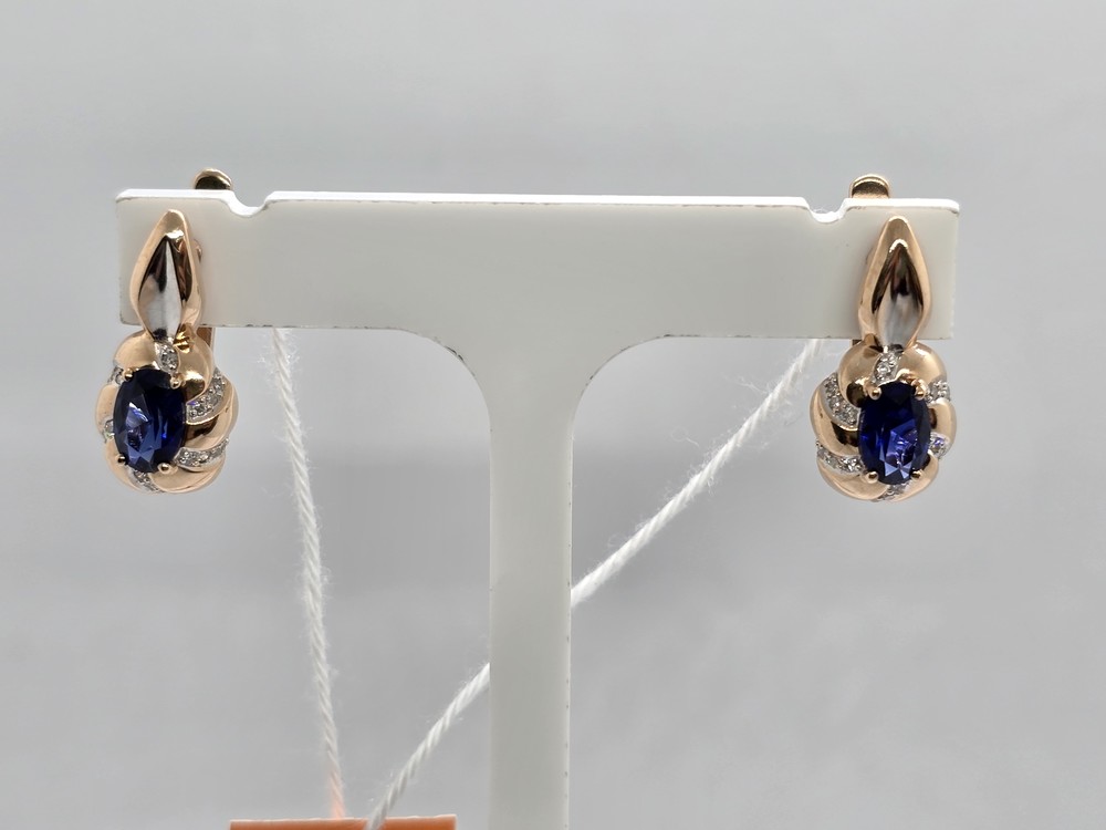 СЕРЬГИ С КАМНЯМИ (Au 585)