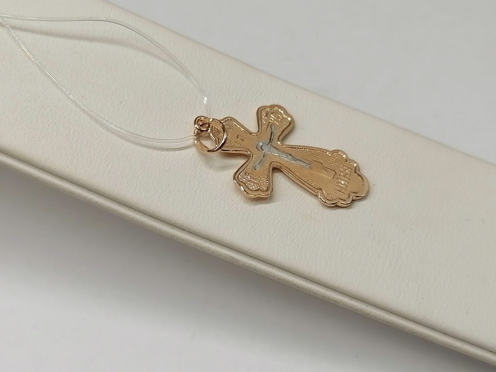 ПОДВЕСКА КРЕСТ без камня (Au 585)