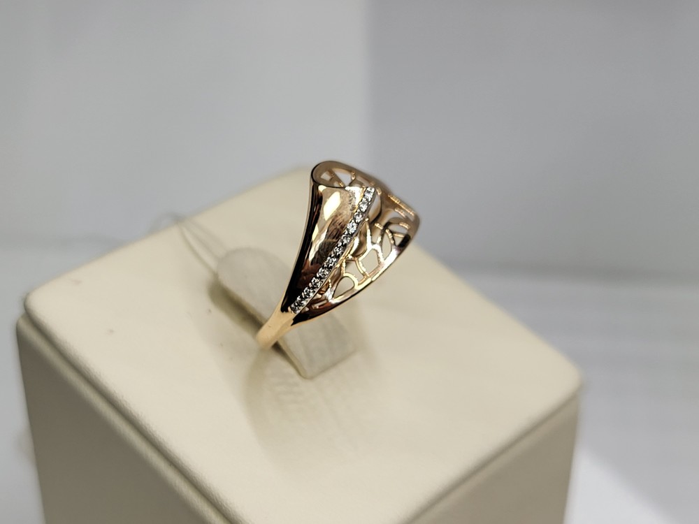 КОЛЬЦО С КАМНЯМИ (Au 585)