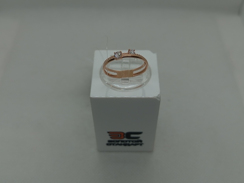 КОЛЬЦО С КАМНЯМИ (Au 585)