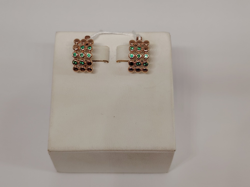 СКМИ585 СЕРЬГИ С КАМНЯМИ (Au 585)