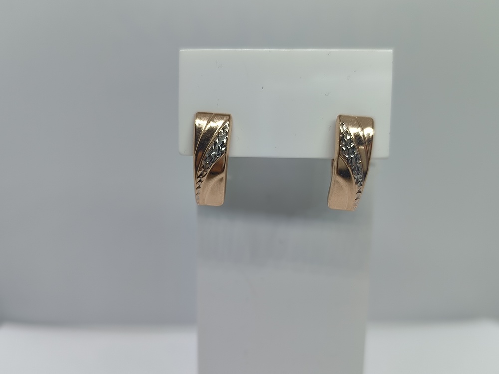 СЕРЬГИ БЕЗ КАМНЯ (Au 585)