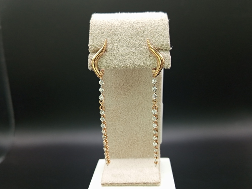 СЕРЬГИ С КАМНЯМИ (Au 585)