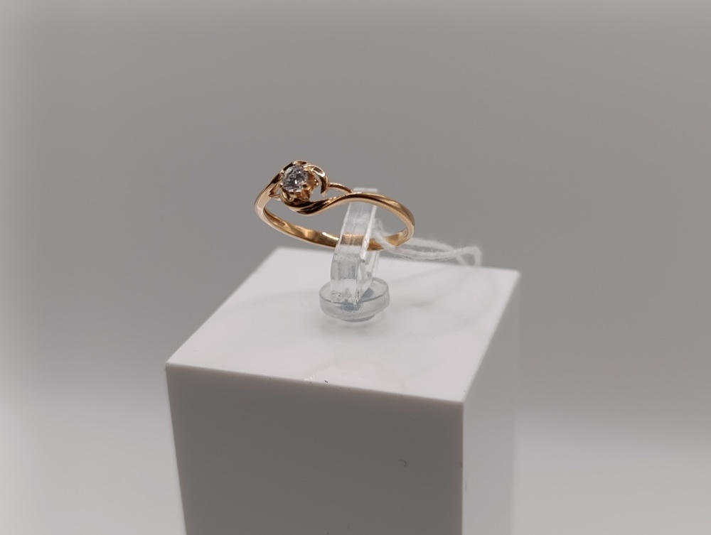 КОЛКМ585 КОЛЬЦО С КАМНЕМ (Au 585)