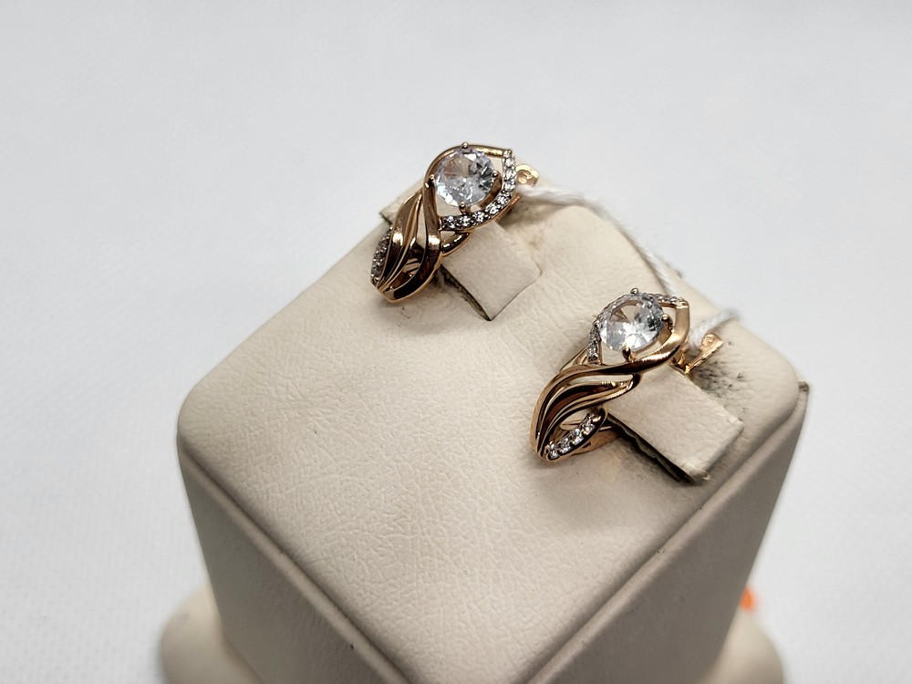 СЕРЬГИ С КАМНЯМИ (Au 585)