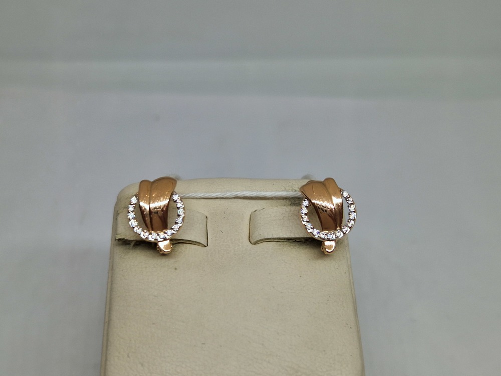 СКМИ585 СЕРЬГИ С КАМНЯМИ (Au 585)