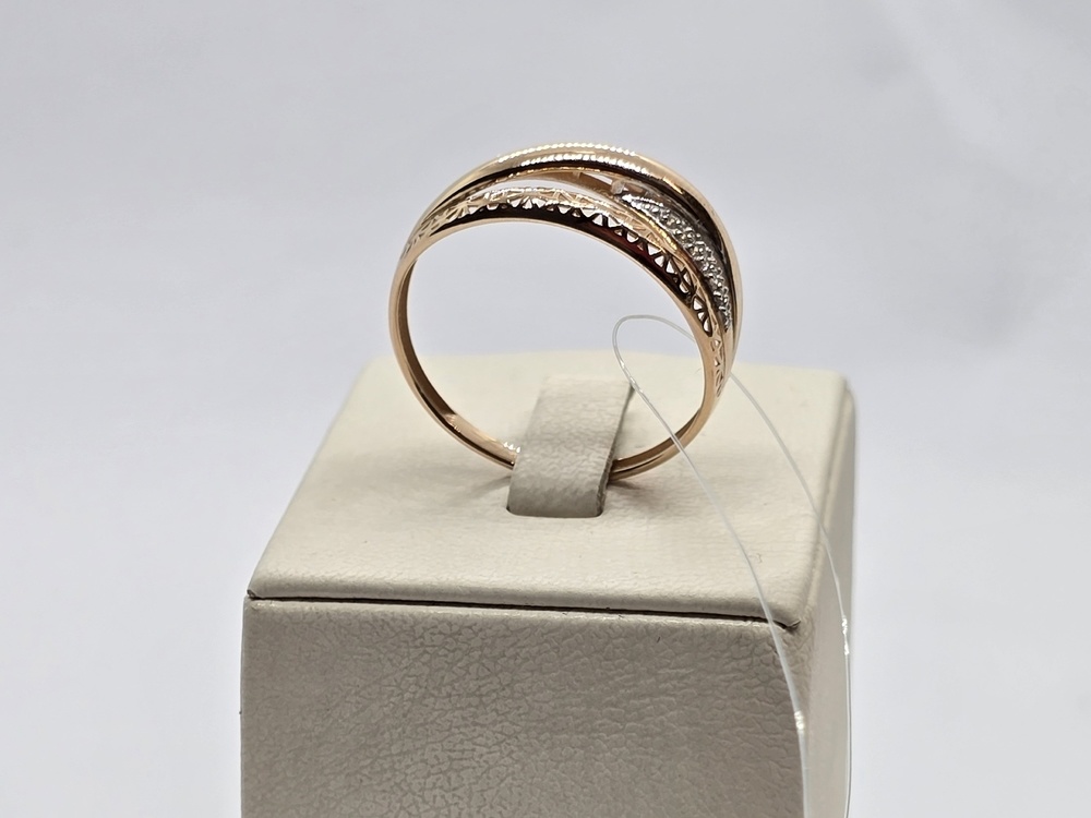 КОЛЬЦО С КАМНЯМИ (Au 585)