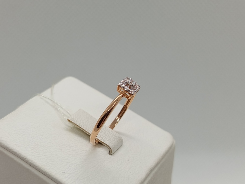 КОЛЬЦО С КАМНЯМИ (Au 585)