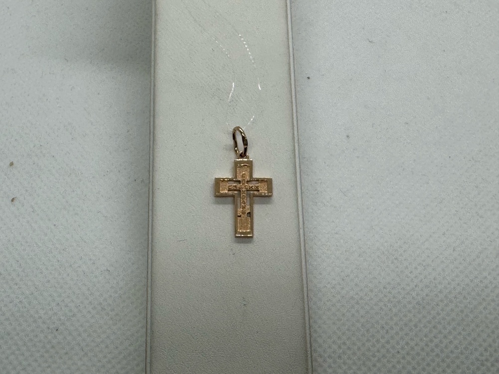 ПОДВЕСКА КРЕСТ без камня (Au 585)