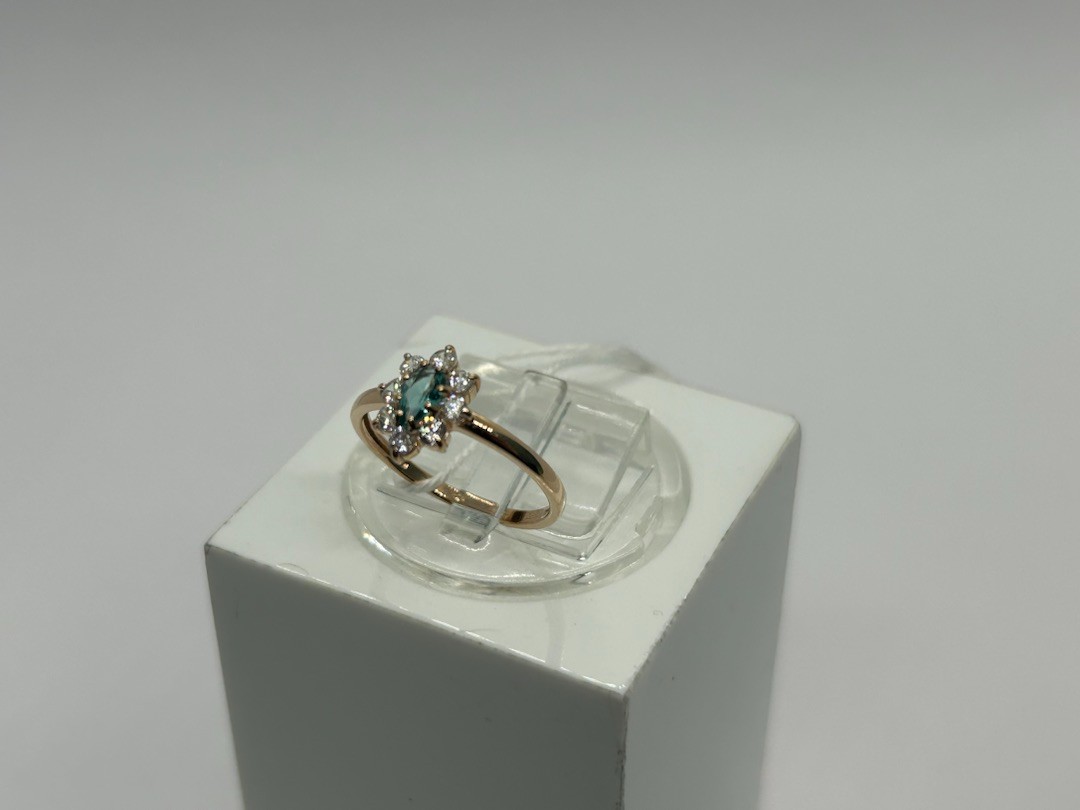 КОЛЬЦО С КАМНЯМИ (Au 585)