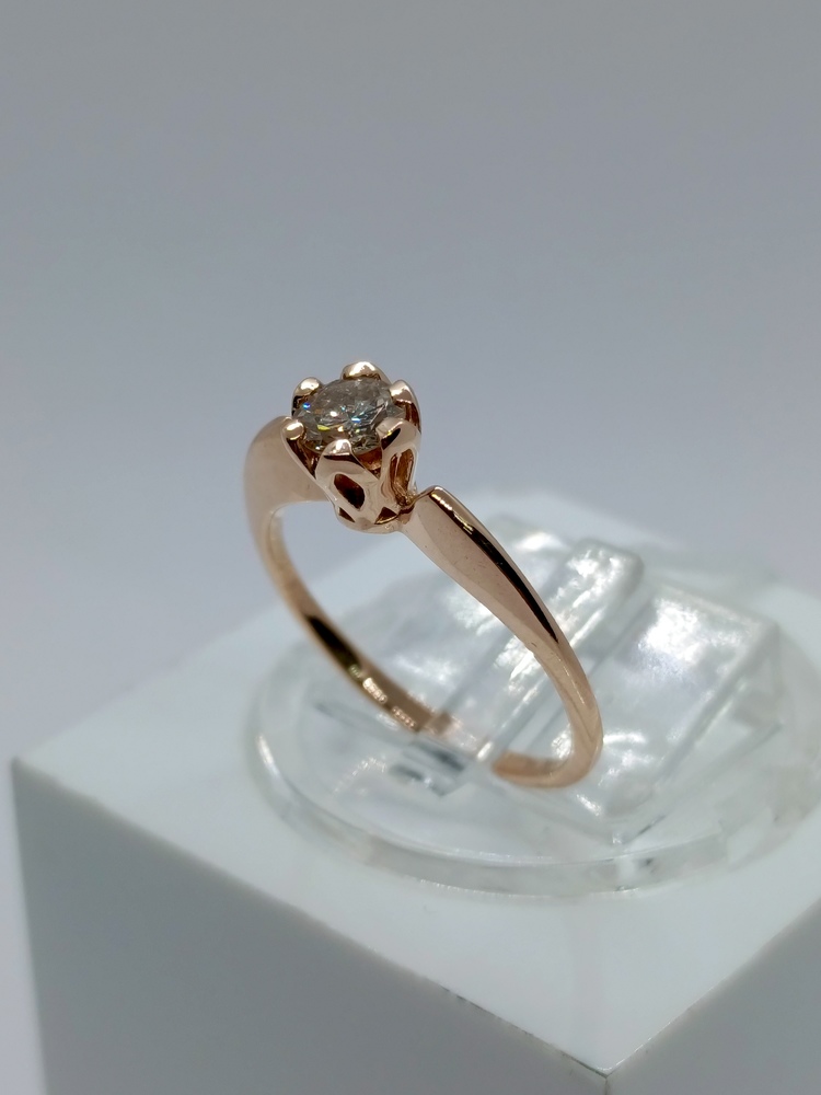 КОЛЬЦО БРИЛЛИАНТ Au 585