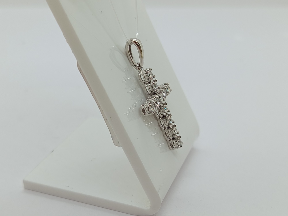 ПОДВЕСКА КРЕСТ Бриллиант (Au 585)