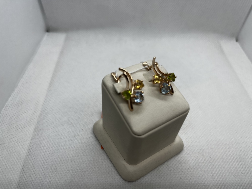 СЕРЬГИ С КАМНЯМИ (Au 585)