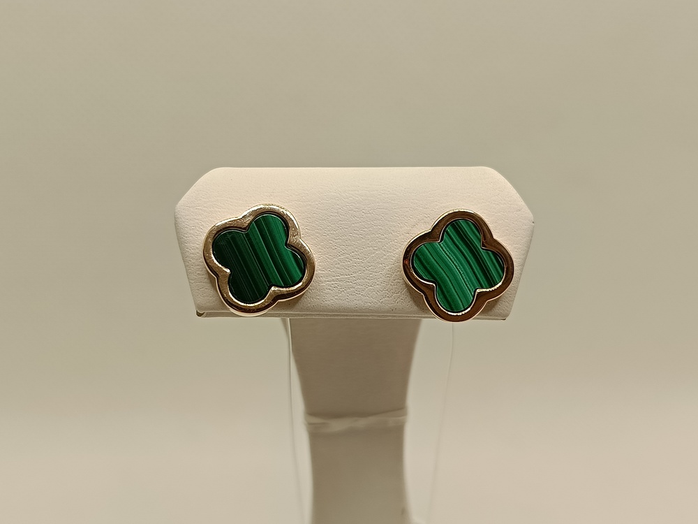 СЕРЬГИ ПУСЕТЫ с камнем (Au 585)