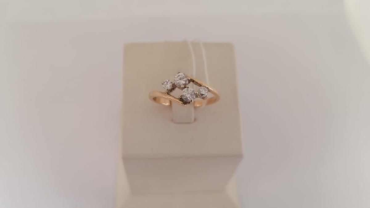 КОЛКМИ585 КОЛЬЦО С КАМНЯМИ (Au 585)