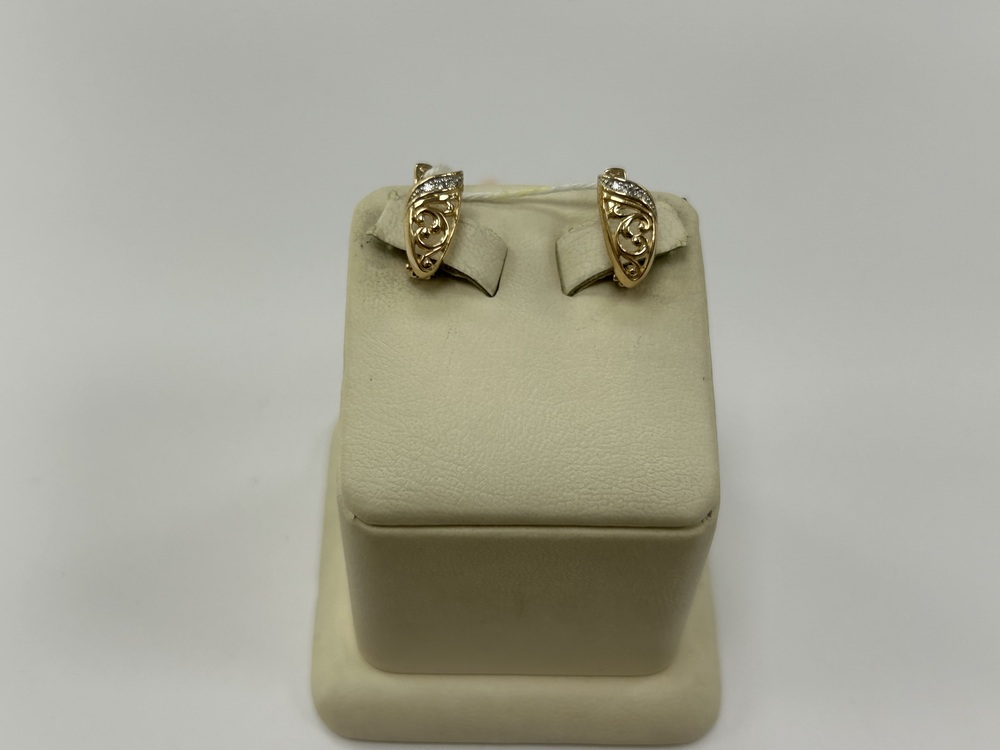 СКМИ585 СЕРЬГИ С КАМНЯМИ (Au 585)