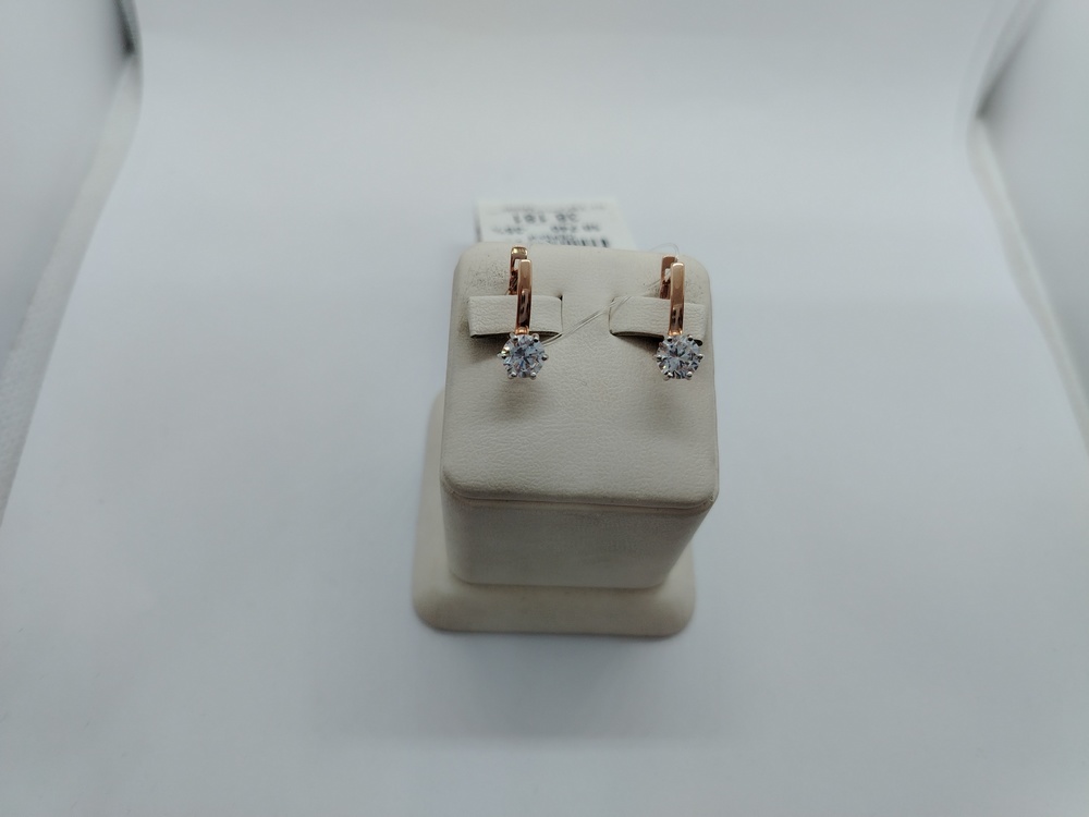 СЕРЬГИ С КАМНЕМ (Au 585)