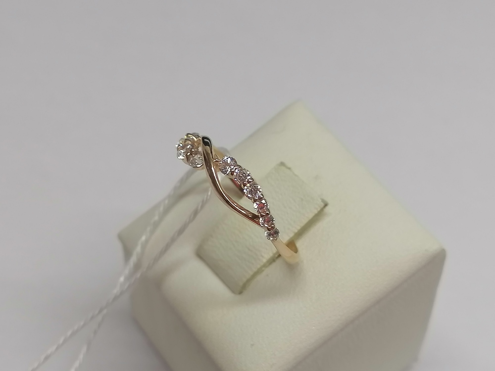 КОЛКМИ585 КОЛЬЦО С КАМНЯМИ (Au 585)