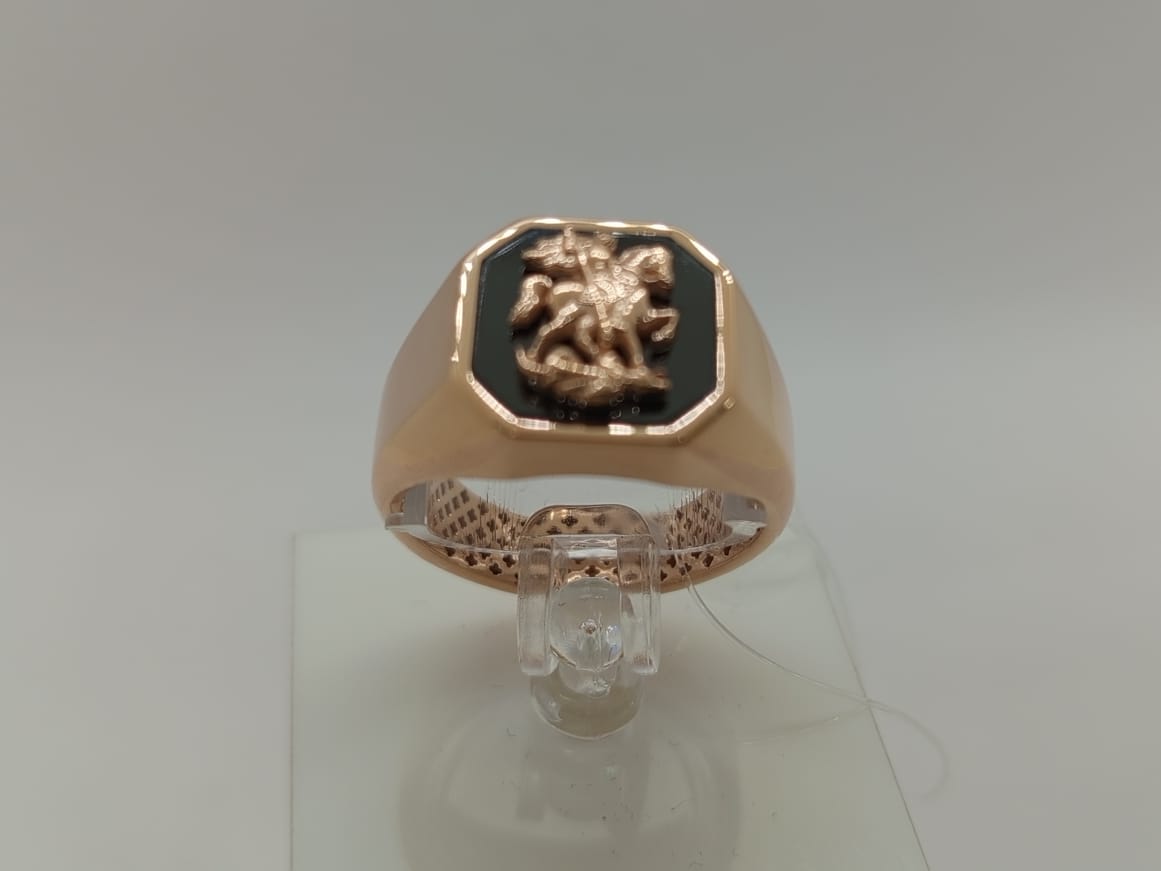 КОЛЬЦО ПЕЧАТКА с камнем (Au 585)