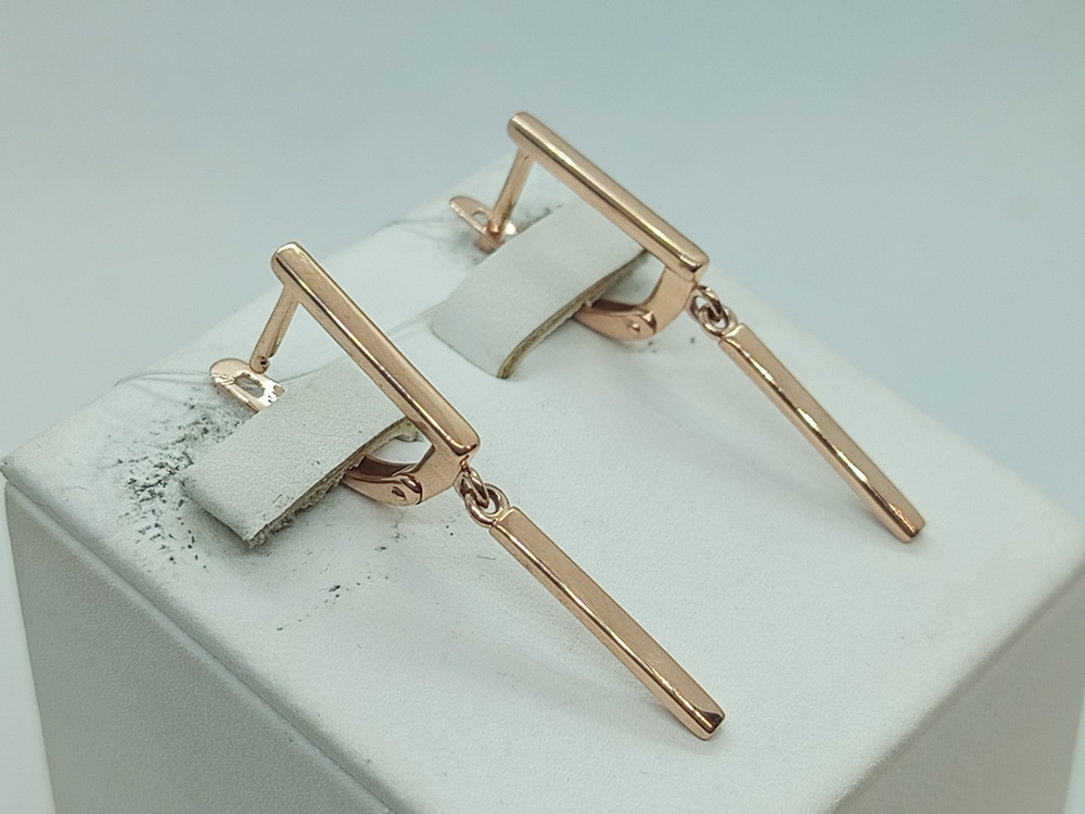 СЕРЬГИ БЕЗ КАМНЯ (Au 585)