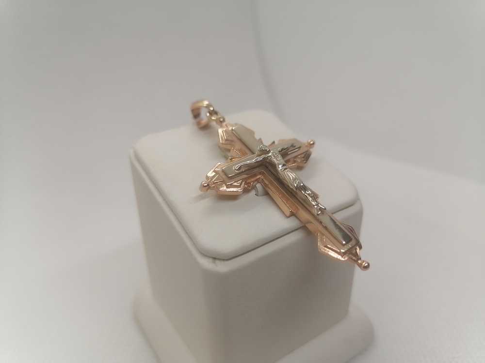 ПОДВЕСКА КРЕСТ без камня (Au 585)