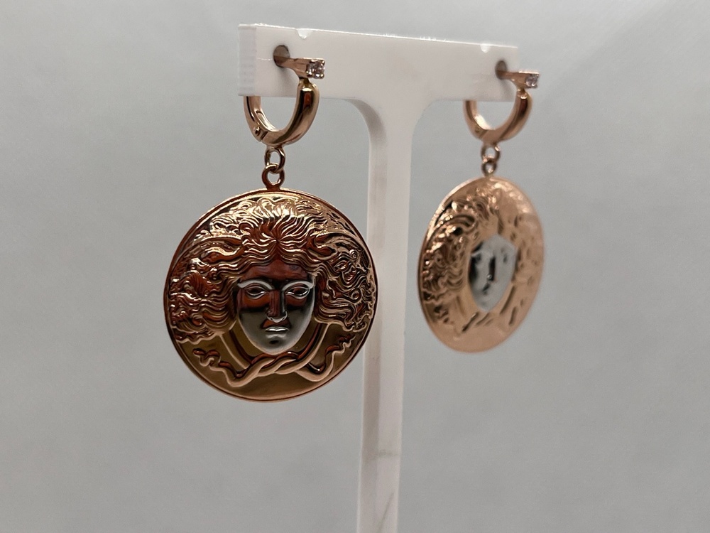 СКМ585 СЕРЬГИ С КАМНЕМ (Au 585)