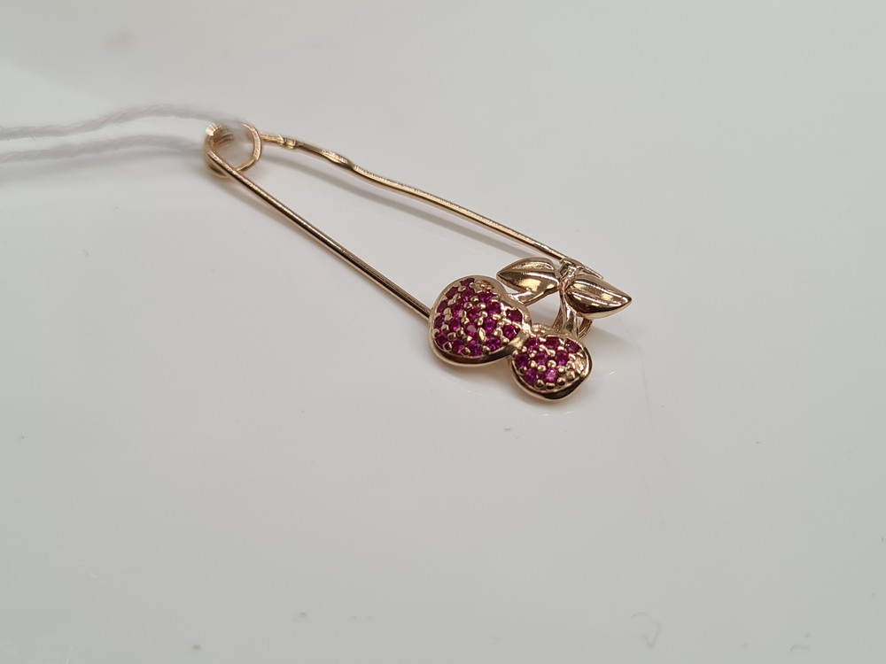 ПОДКМИ585 ПОДВЕСКА С КАМНЯМИ (Au 585)