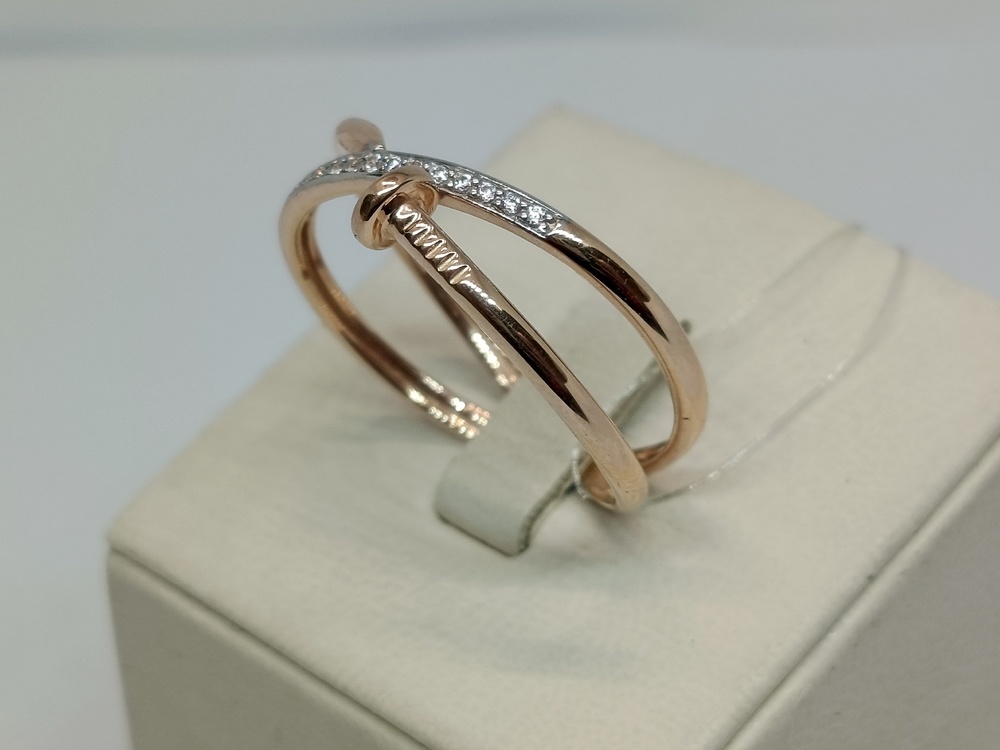 К13214825 КОЛЬЦО С КАМНЯМИ (Au 585)