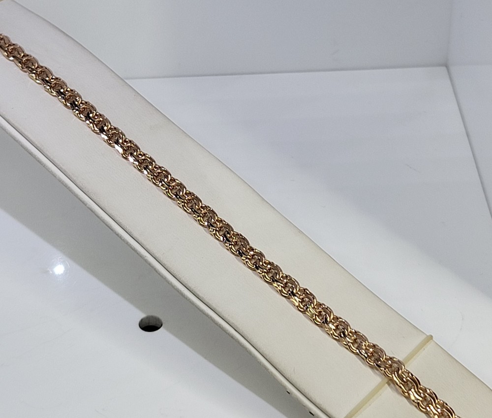 БЛБ585 БРАСЛЕТ ПОЛНОВЕСНЫЙ Бисмарк (Au 585)