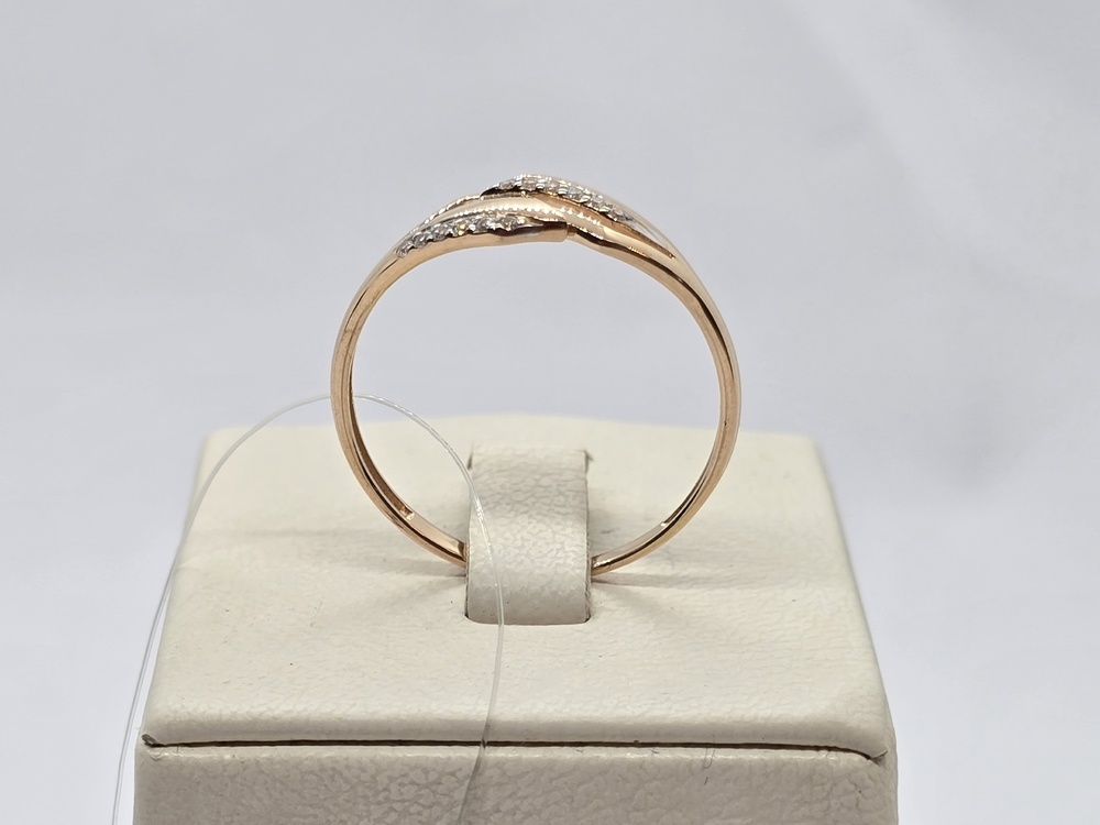 КОЛЬЦО С КАМНЯМИ (Au 585)