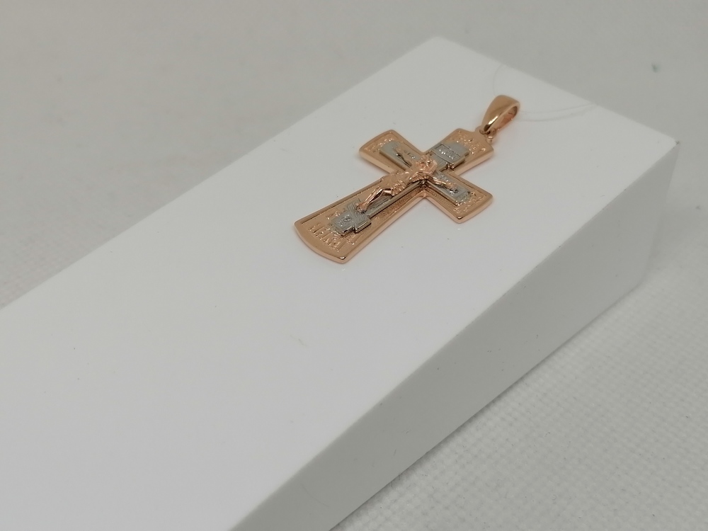 ПОДВЕСКА КРЕСТ без камня (Au 585)