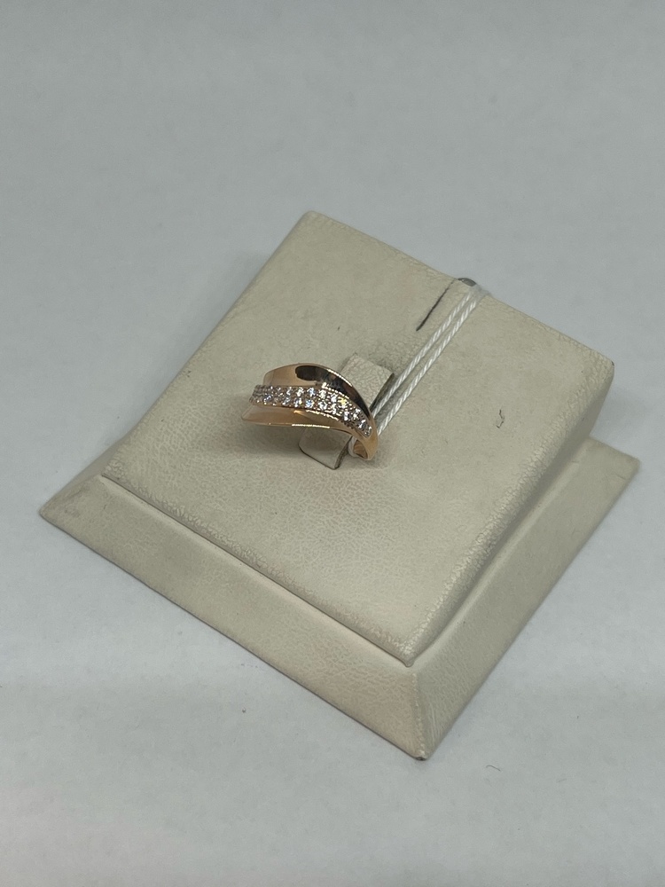 КОЛЬЦО С КАМНЯМИ (Au 585)