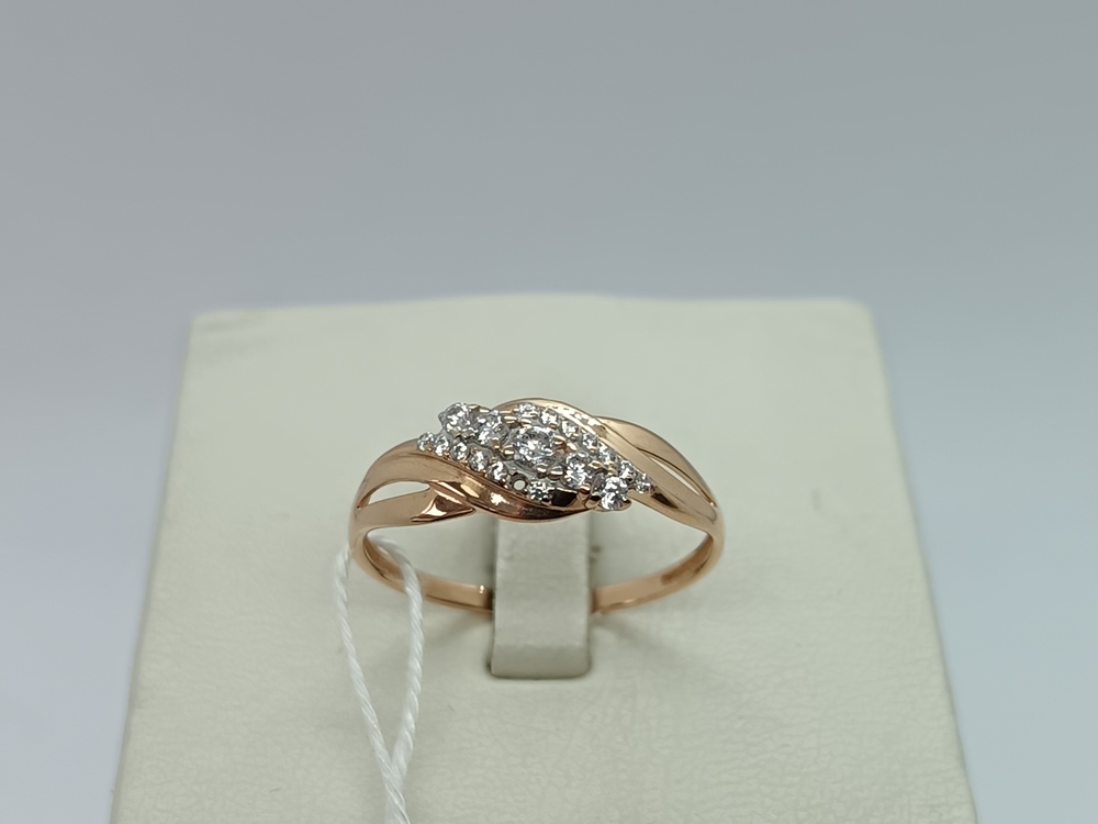 КОЛКМИ585 КОЛЬЦО С КАМНЯМИ (Au 585)