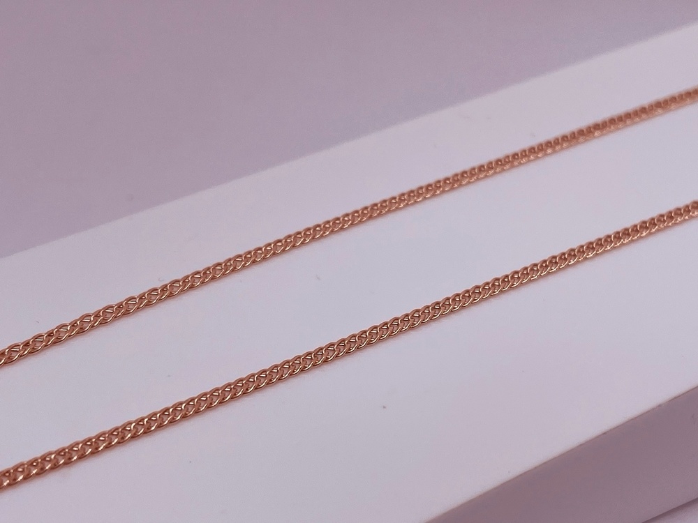 ЦЕПЬ ПУСТОТЕЛАЯ Ромб двойной (Au 585)