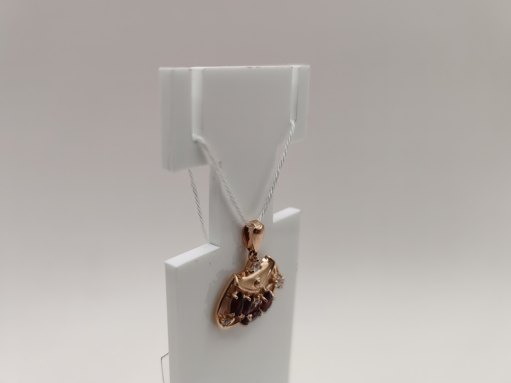 ПОДКМИ585 ПОДВЕСКА С КАМНЯМИ (Au 585)