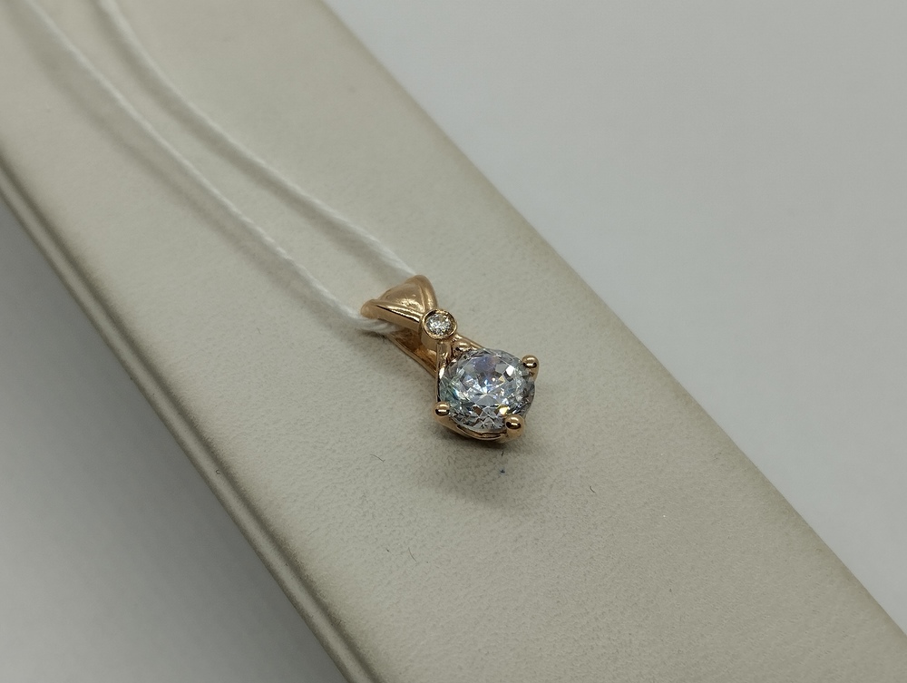 ПОДКМИ585 ПОДВЕСКА С КАМНЯМИ (Au 585)