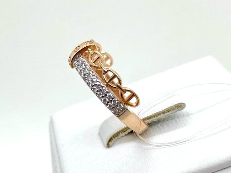 КОЛЬЦО С КАМНЯМИ (Au 585)