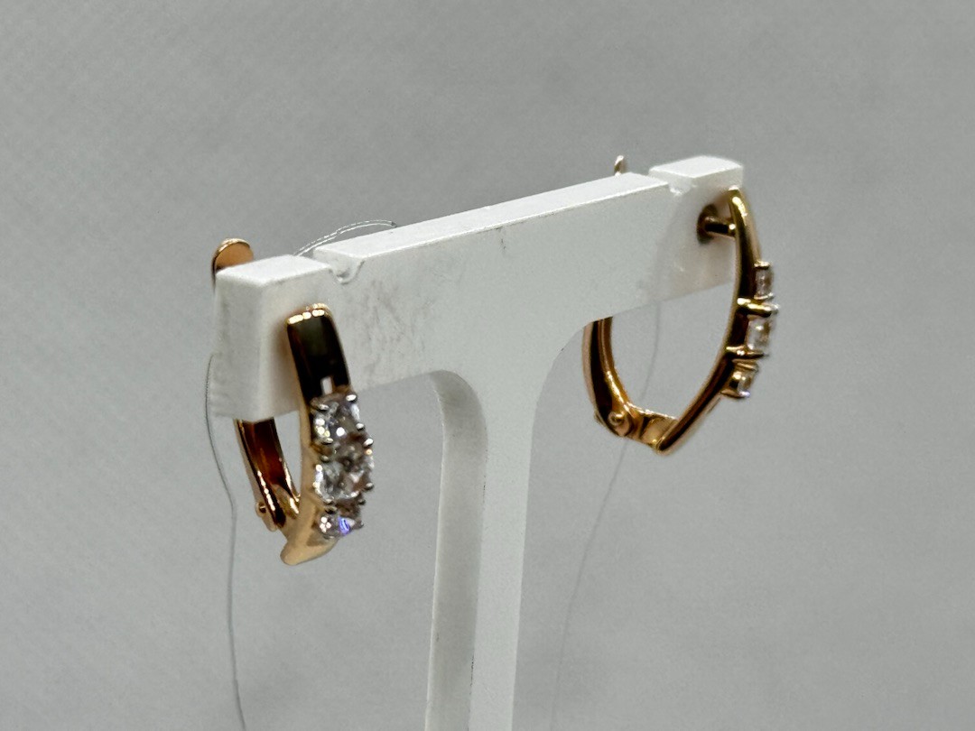 СЕРЬГИ С КАМНЯМИ (Au 585)