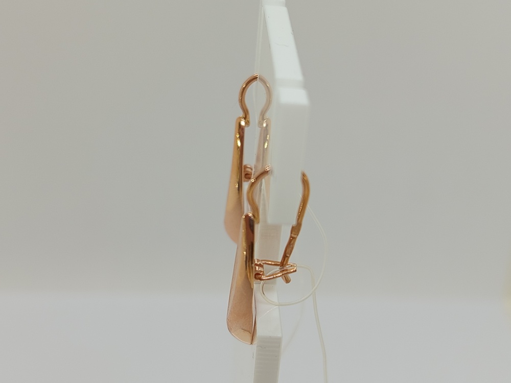 СЕРЬГИ ПЕТЕЛЬКА без камня (Au 585)