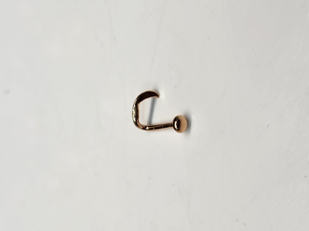 ПИРСИНГ В НОС без камня (Au 585)