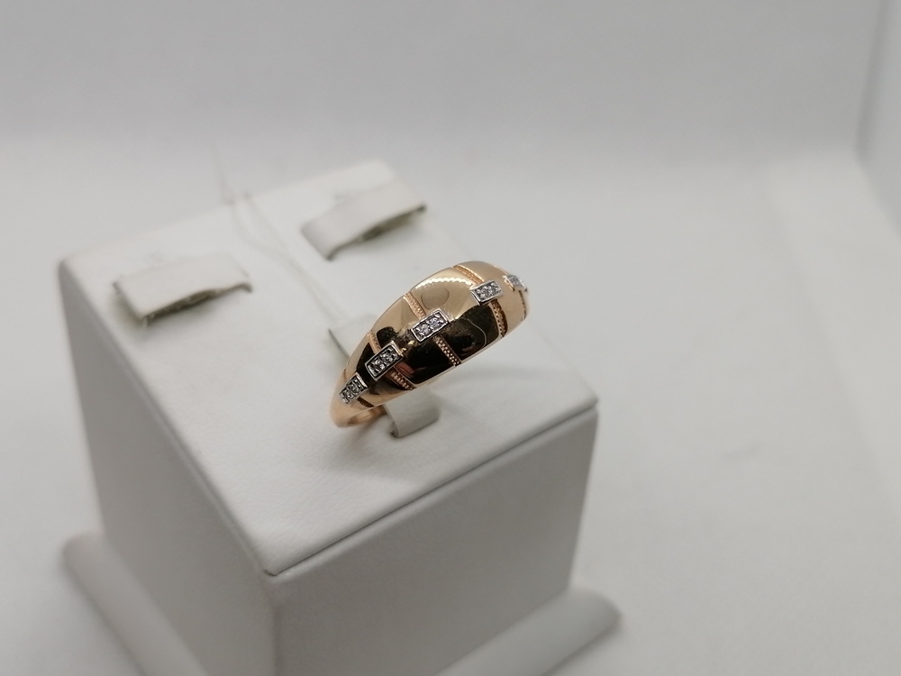 01-7362 КОЛЬЦО С КАМНЯМИ (Au 585)