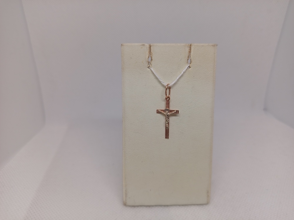 ПОДКБК585 ПОДВЕСКА КРЕСТ БЕЗ КАМНЯ (Au 585)