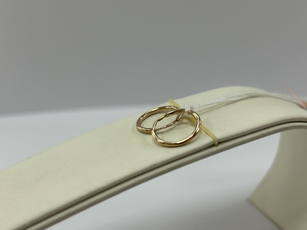СКОН585 СЕРЬГИ КОНГО (Au 585)