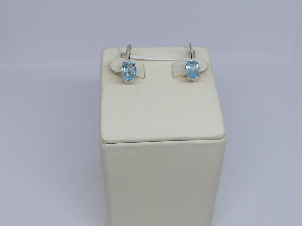 СКМ585 СЕРЬГИ С КАМНЕМ (Au 585)