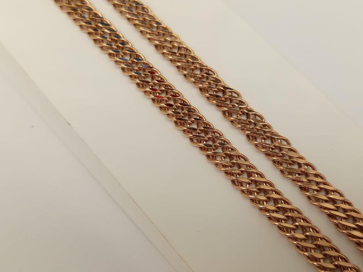 ЦПР3585 ЦЕПЬ ПУСТОТЕЛАЯ Ромб тройной (Au 585)