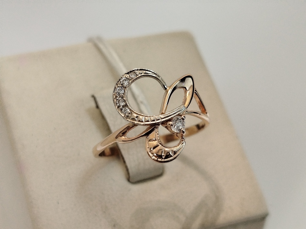 КОЛКМИ585 КОЛЬЦО С КАМНЯМИ (Au 585)