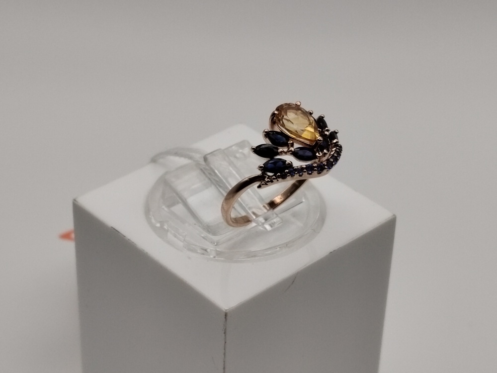 КОЛКМИ585 КОЛЬЦО С КАМНЯМИ (Au 585)