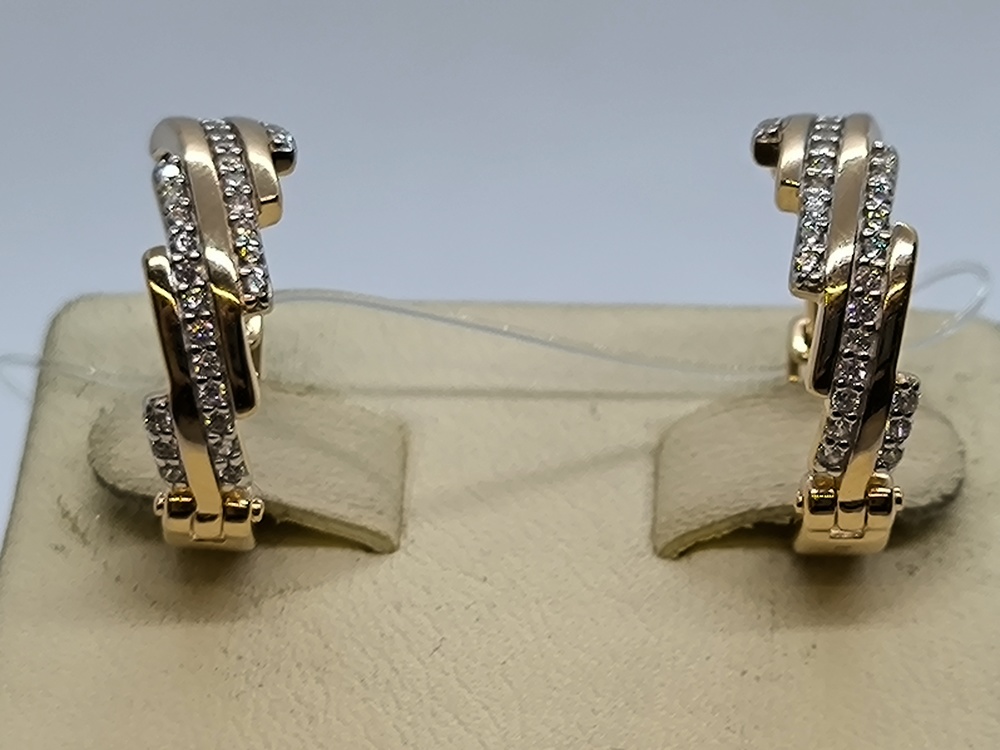 СЕРЬГИ С КАМНЯМИ (Au 585)