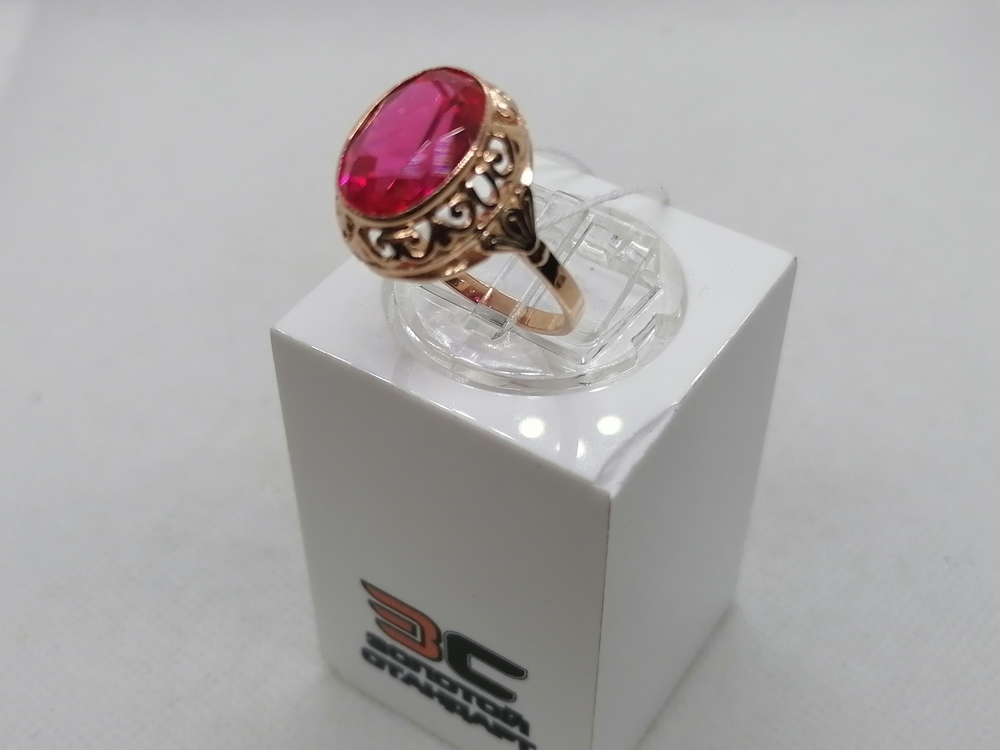 КОЛКМ583 КОЛЬЦО С КАМНЕМ (Au 583)